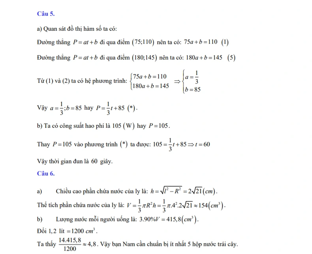 Đề thi và đáp án gợi ý môn toán vào lớp 10 TPHCM năm 2023 - 12