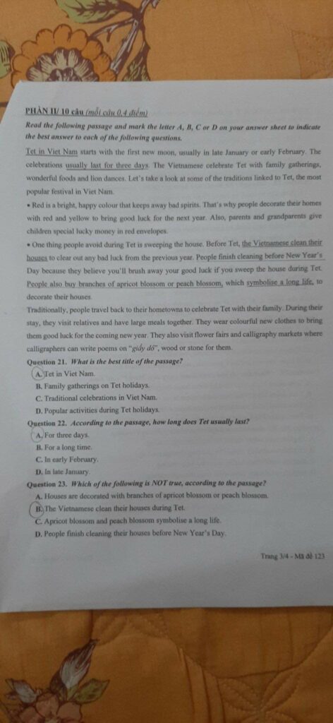 dap an de thi tuyen sinh lop 10 mon tieng anh ha noi nam 2021 123