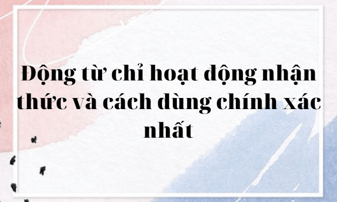 dong tu chi hoat dong