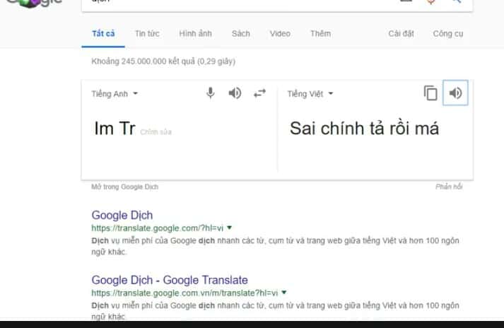 Chưa ghi hoàn chỉnh hết câu đã bị chị Google lập tức nhắc nhở