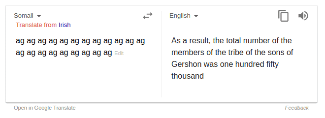 "Theo như kết quả tổng số con trai của bộ lạc Gershon là 50,000"
