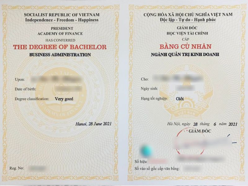 Bằng đại học chính quy