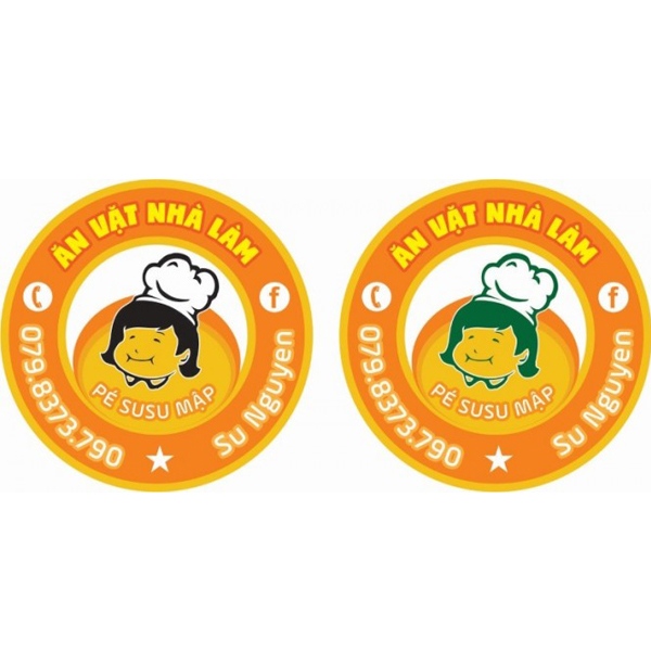 In sticker đồ ăn vặt dễ thương