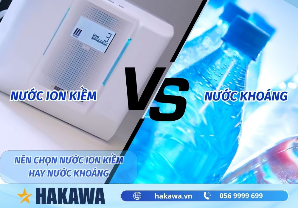 Nên chọn nước khoáng hay nước ion kiềm