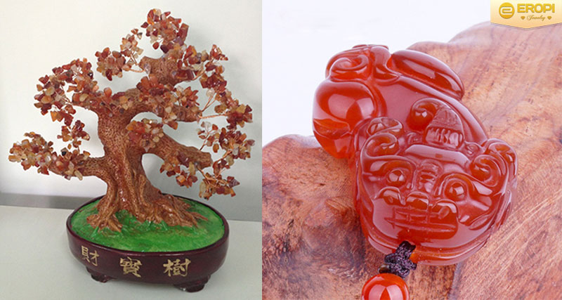 Vật phẩm phong thủy chế tác từ mã não