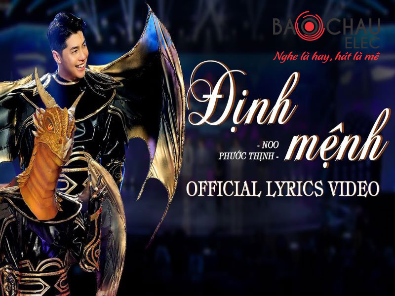 Lời bài hát Định Mệnh - Noo Phước Thịnh. Bản Chuẩn