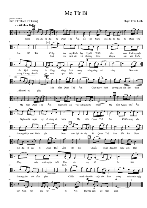 bài hát mẹ từ bi