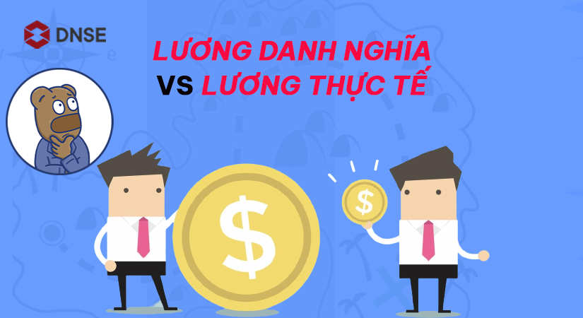 Tiền lương thực tế luôn luôn nhỏ hơn lương danh nghĩa