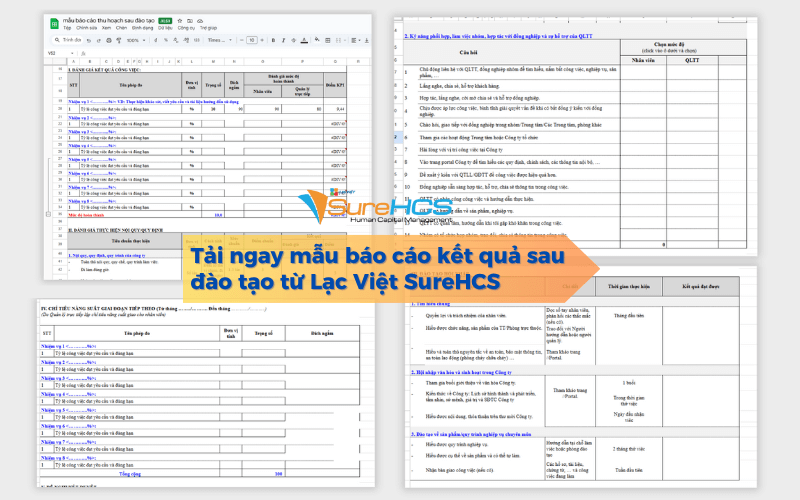 mẫu báo cáo thu hoạch sau đào tạo