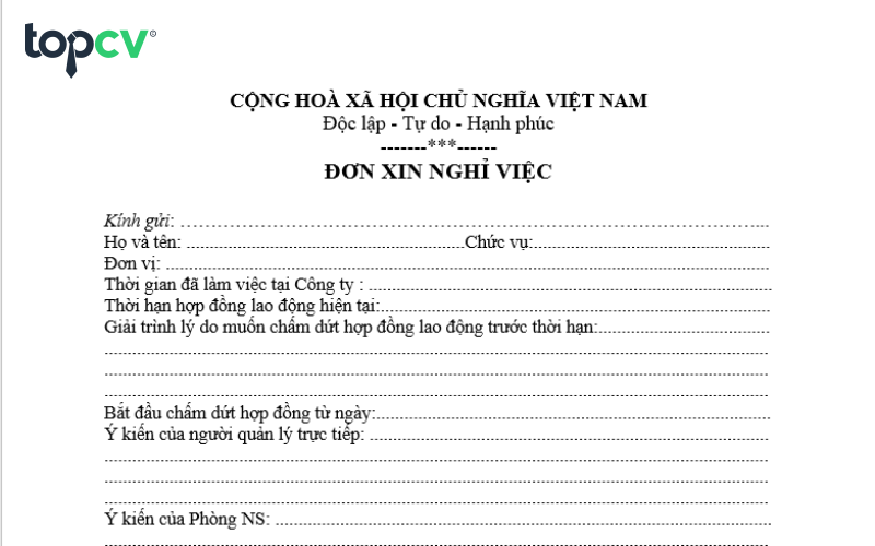 mau don xin nghi viec