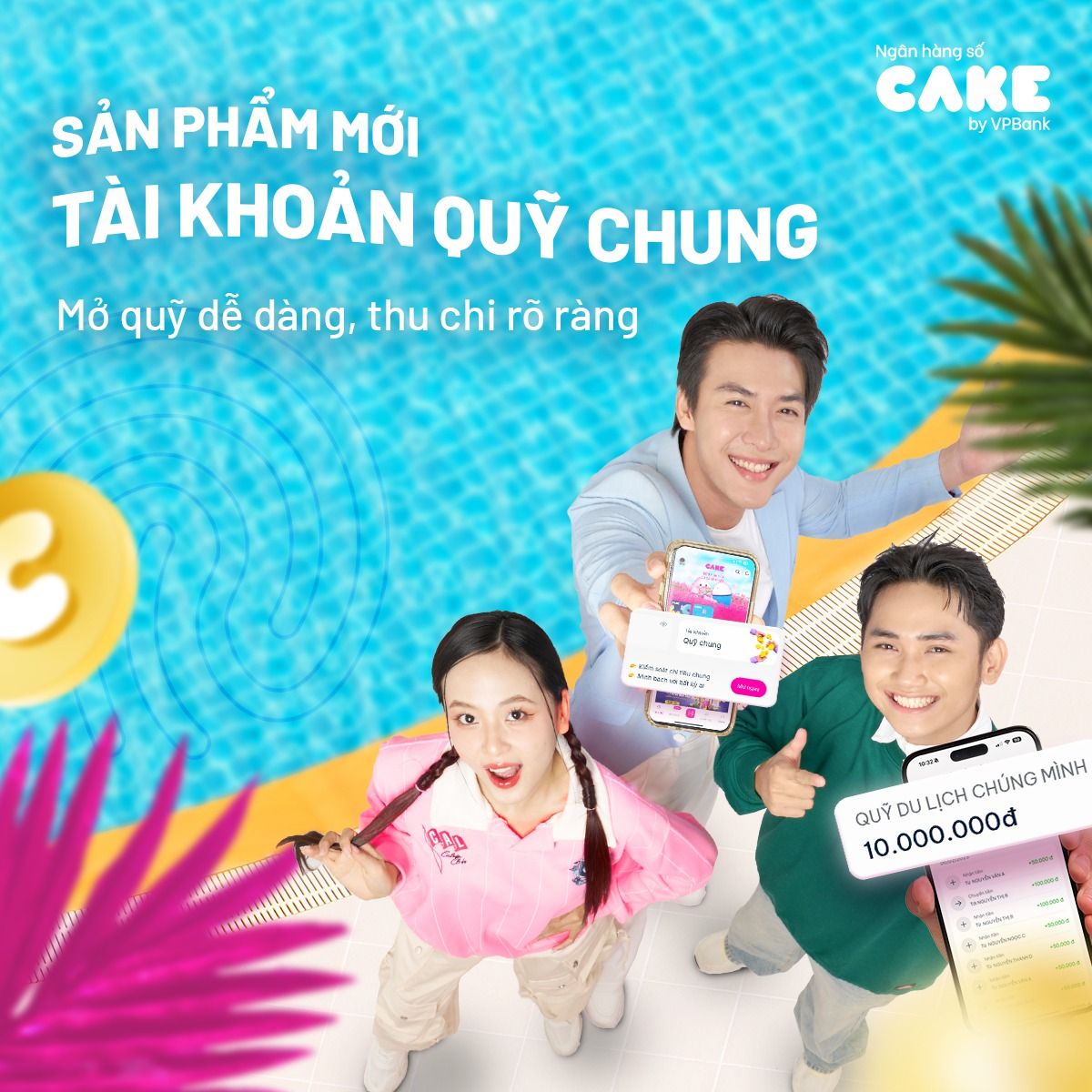 Sử dụng sản phẩm Tài khoản quỹ chung của Cake by VPBank giúp các thành viên trong gia đình dễ dàng cùng nhau quản lý chi tiêu
