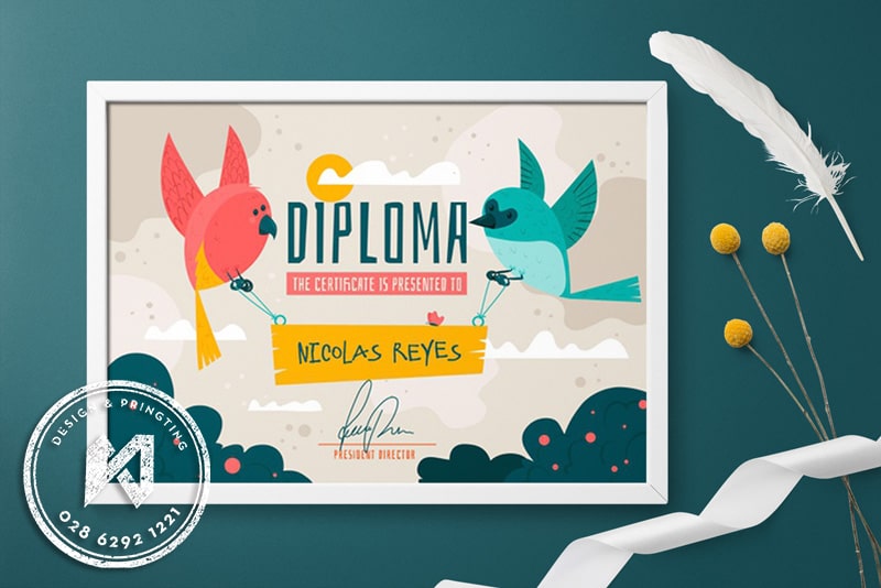 Diploma Kid Thiết kế giấy khen mẫu giáo/trẻ em