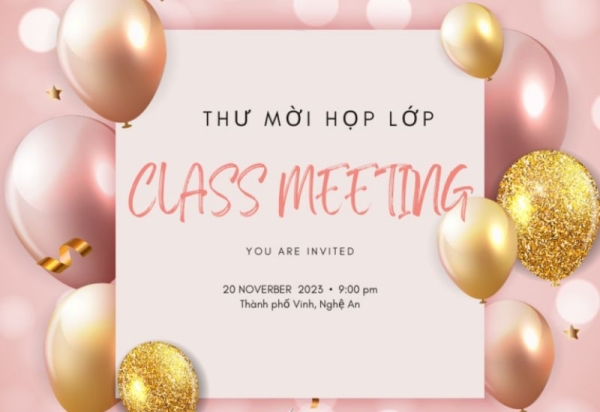 Tham khảo ngay những mẫu thiệp mời họp lớp đẹp, độc đáo, chất lượng