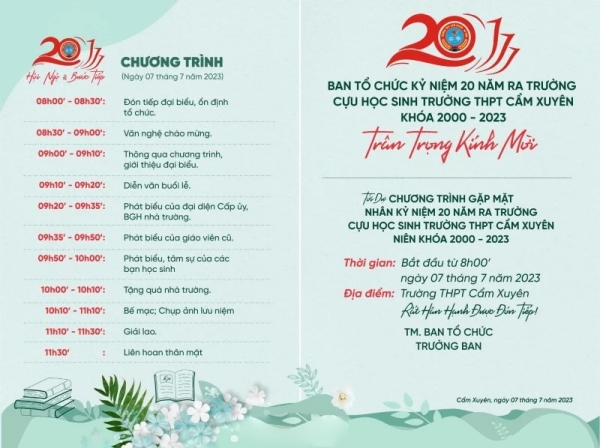 Tham khảo ngay những mẫu thiệp mời họp lớp đẹp, độc đáo, chất lượng