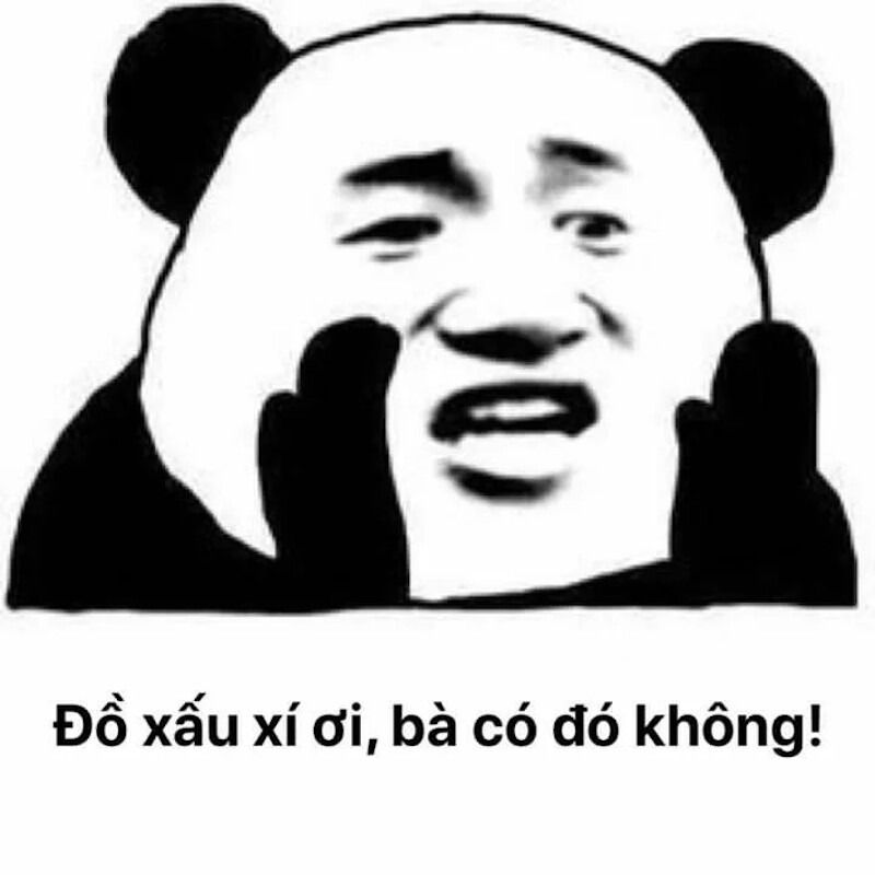 Meme gấu trúc hành động đáng yêu