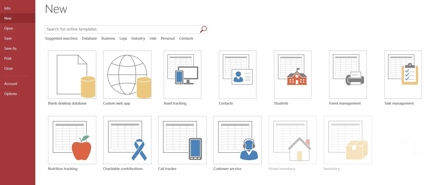 Cách tạo cơ sở dữ liệu trên Access