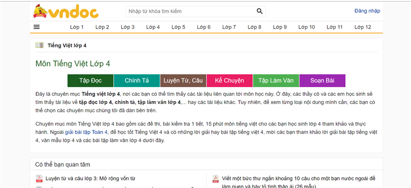 vndoc.com - Website học Tiếng Việt lớp 4 trực tuyến