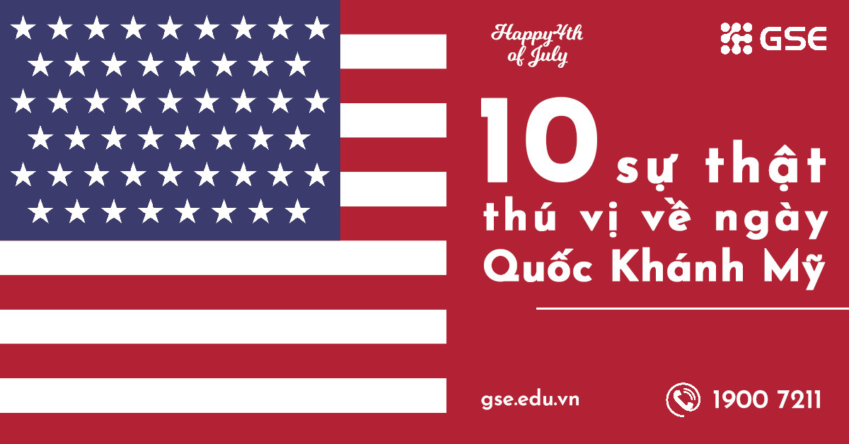 10 sự thật thú vị về ngày Quốc Khánh Mỹ