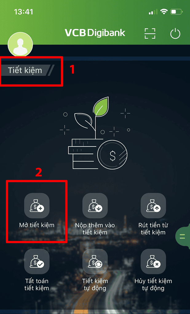 rut tien tu tai khoan tiet kiem online vietcombank