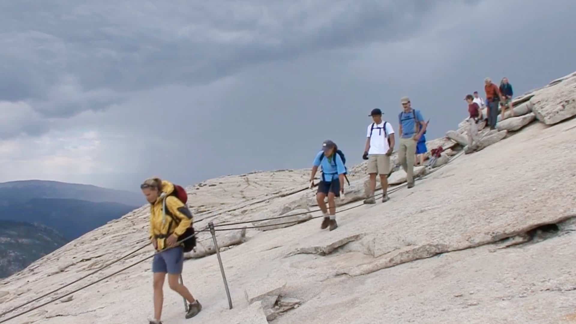 Half Dome Lightening Warning