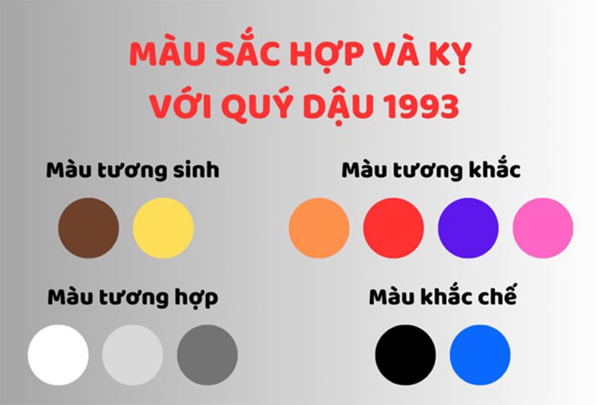 1993 hợp màu gì?