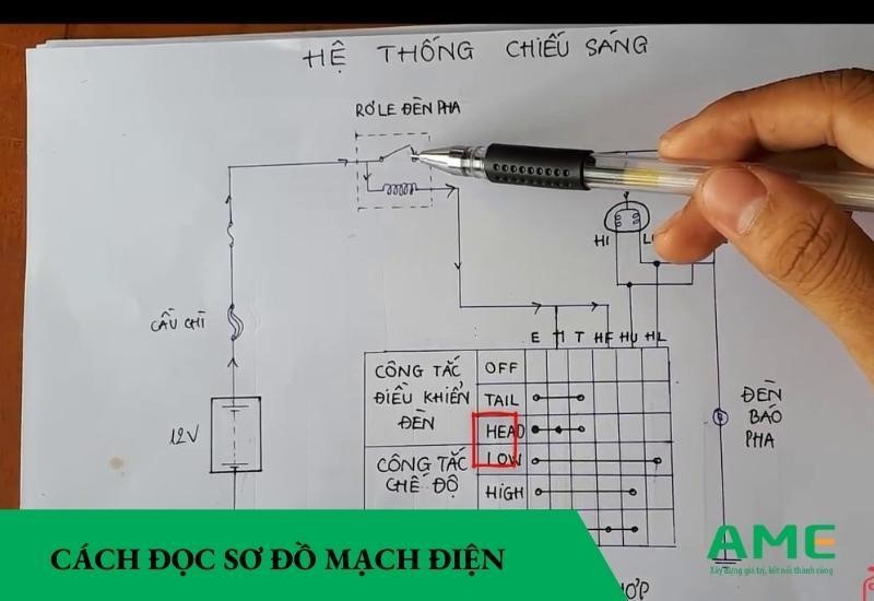 cách đọc sơ đồ mạch điện