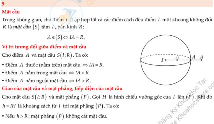 Ebook Sổ Tay Kiến Thức Toán Học 12 PDF - Khoahocshare