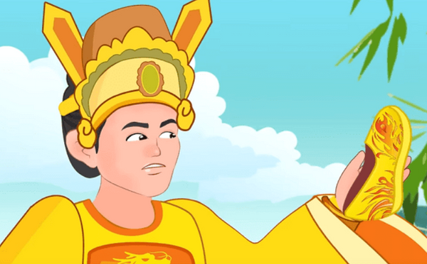 Vua vui mừng nhận ra Tấm, cho người đem nàng về cung.