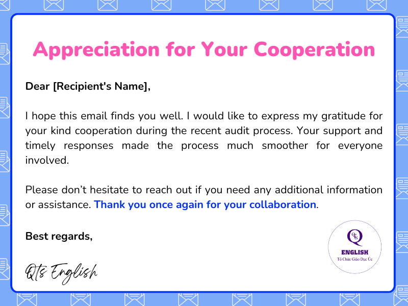 Cách nói cảm ơn bằng tiếng Anh trong email