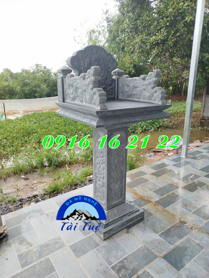 Mẫu cây hương thờ ngoài trời bằng đá đẹp