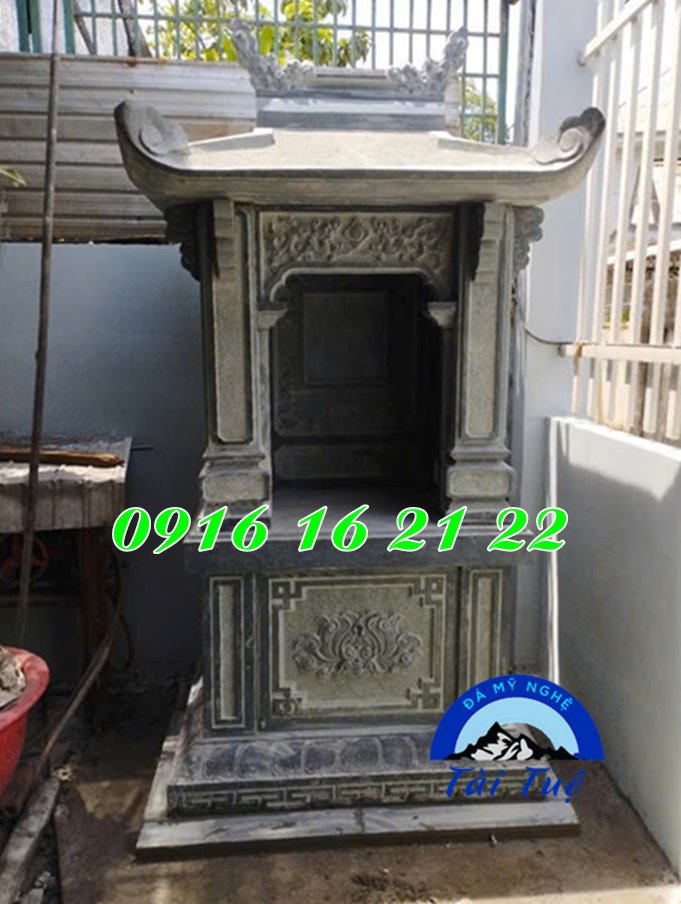 Mẫu cây hương thờ ngoài trời bằng đá