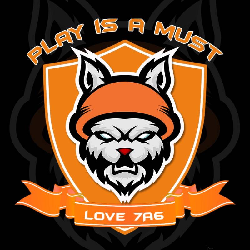 Mẫu logo áo lớp 7A6 màu cam hình hổ trắng nổi bật