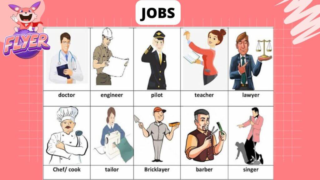 Từ vựng tiếng Anh lớp 3 học kỳ II, Unit 12: Jobs