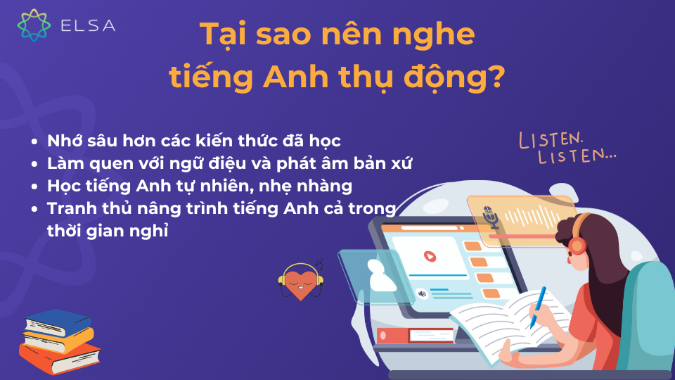 Tại sao nên nghe tiếng Anh thụ động?
