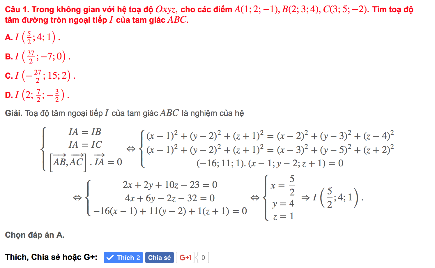 tim toa do truc tam h trong oxyz 6