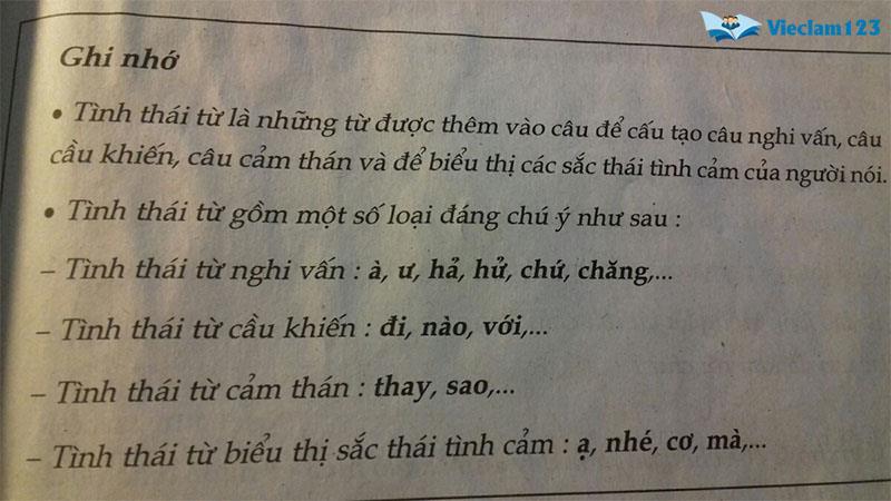 Tình thái từ là gì