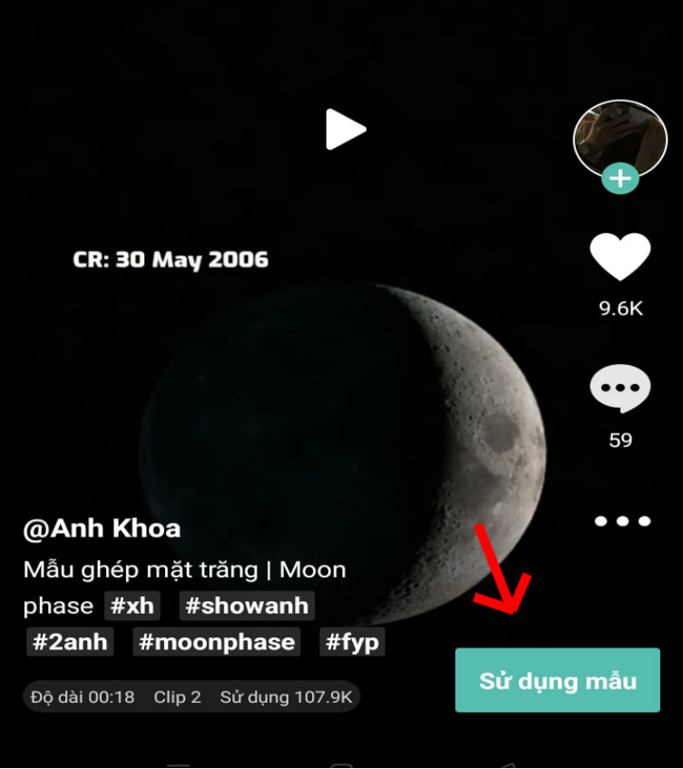 ghép mặt trăng ngày sinh 8