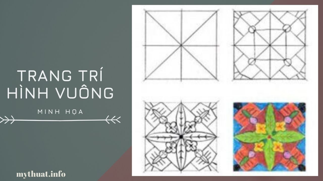 Các bước trang trí hình vuông