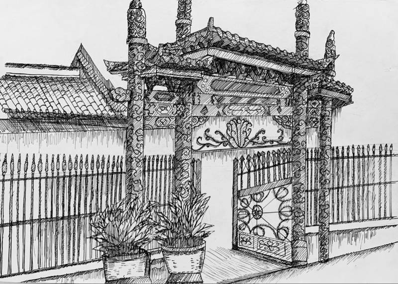 hình đẹp vẽ tranh di tích lịch sử Việt Nam