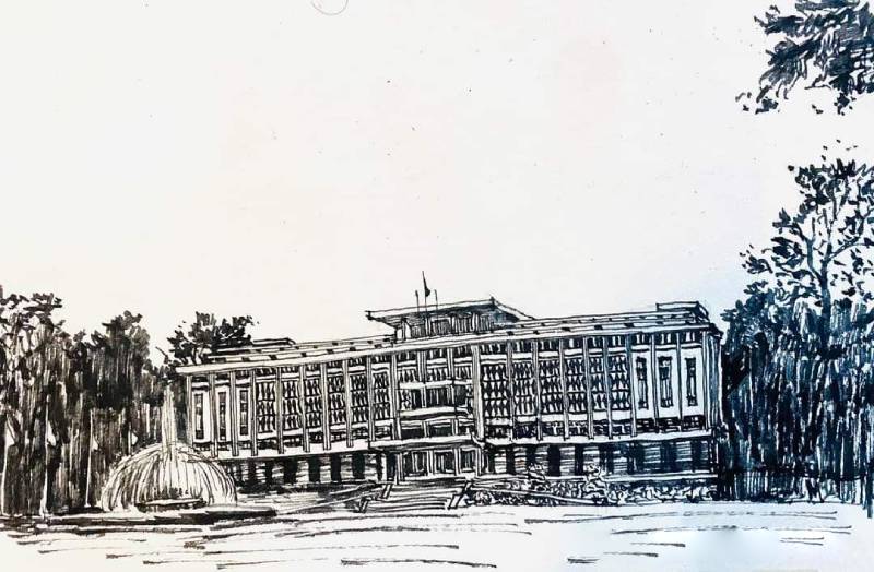 vẽ tranh di tích lịch sử Việt Nam đẹp