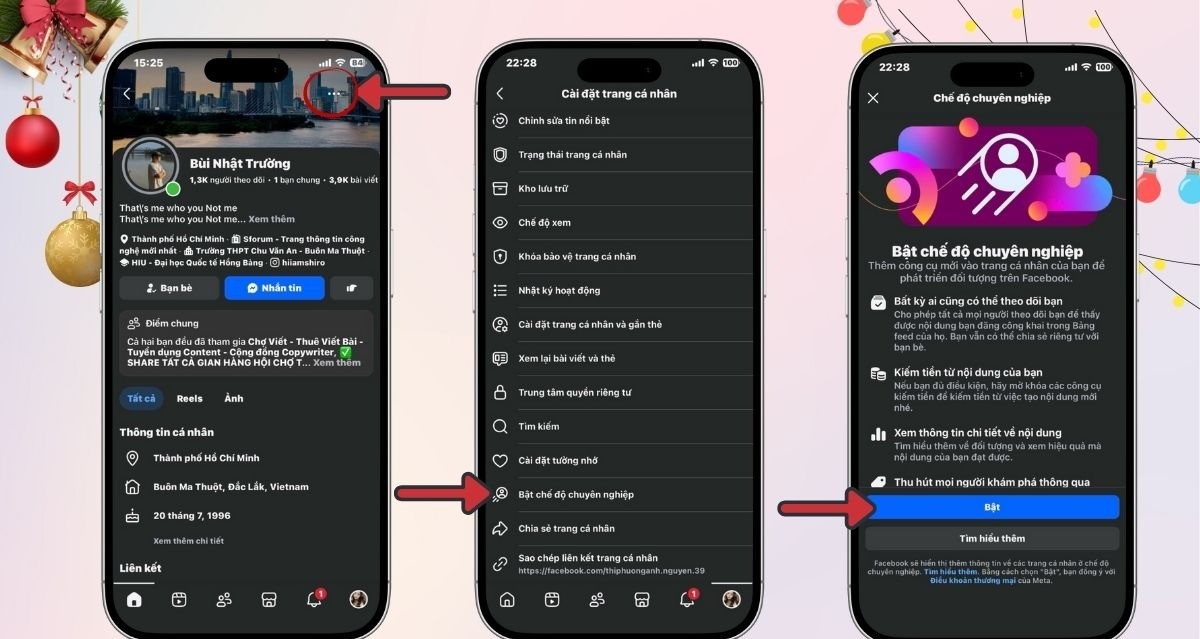 Các bước bật kiếm tiền từ nội dung trên Facebook cá nhân