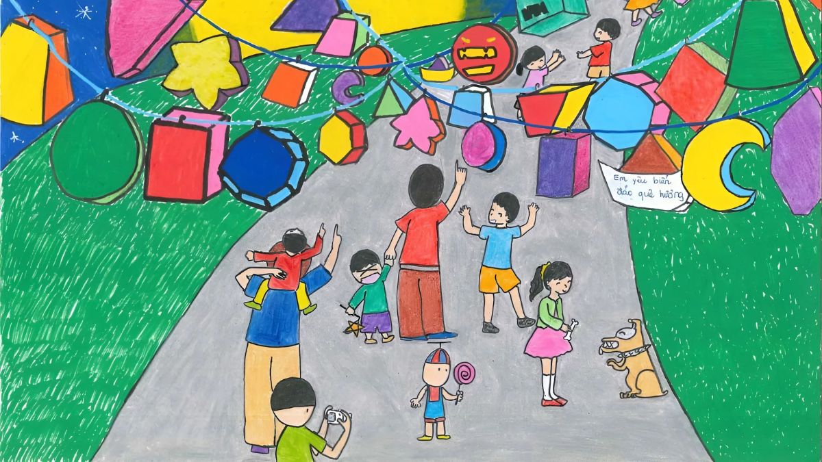 Vẽ tranh lễ hội đơn giản ấn tượng nhất