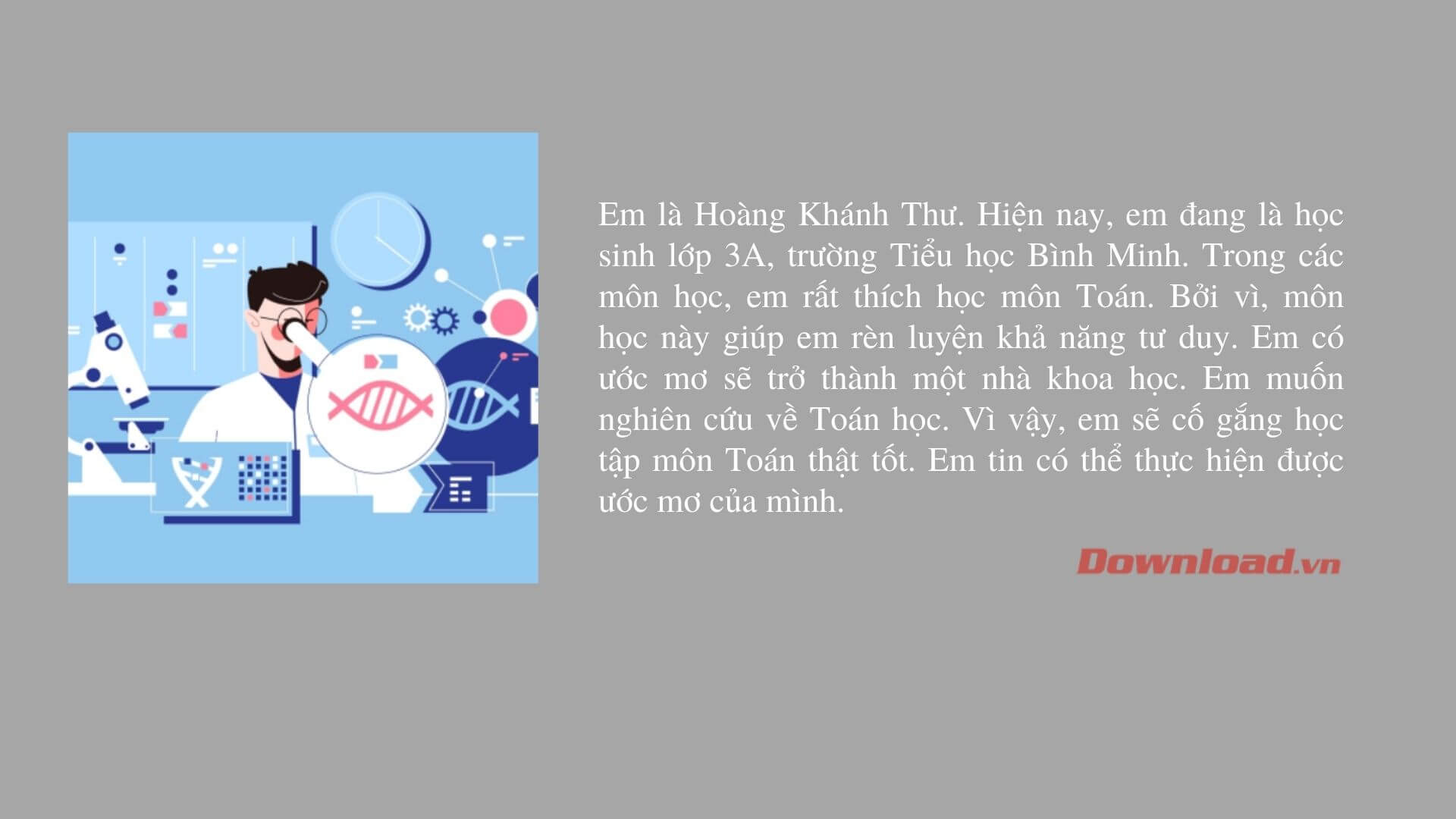 Viết đoạn văn ngắn nói về ước mơ của em