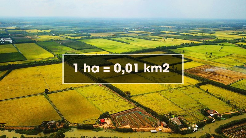 1ha bằng 0,01km2