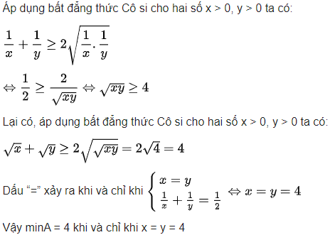 bài 2 giải bất đẳng thức côsi lớp 9
