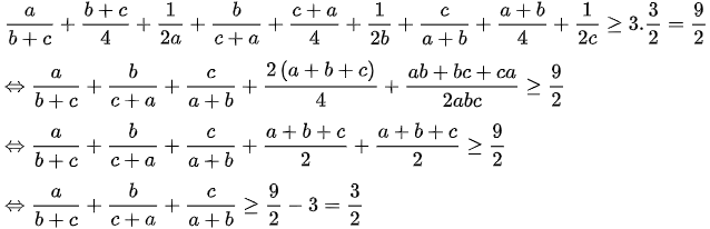 bài 4 giải bất đẳng thức côsi lớp 9