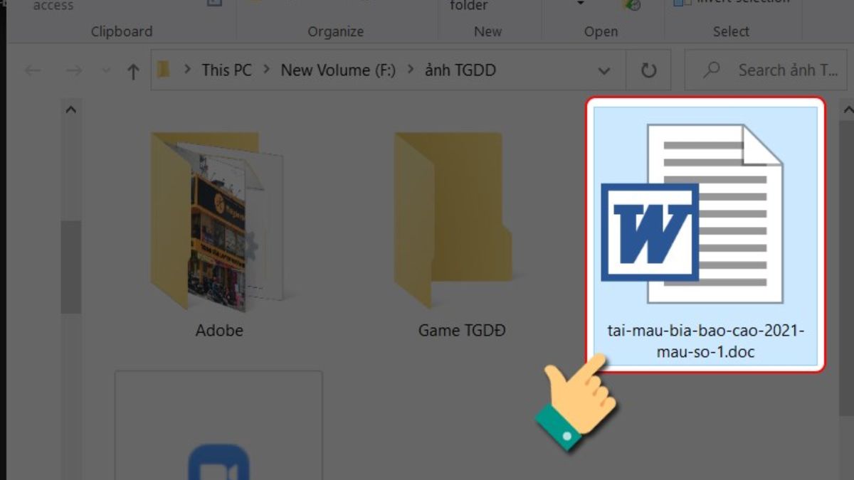 Hướng dẫn cách tải mẫu bìa Word đẹp bước 3