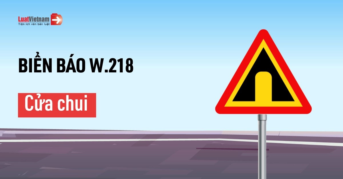 biển báo hiệu cửa chui