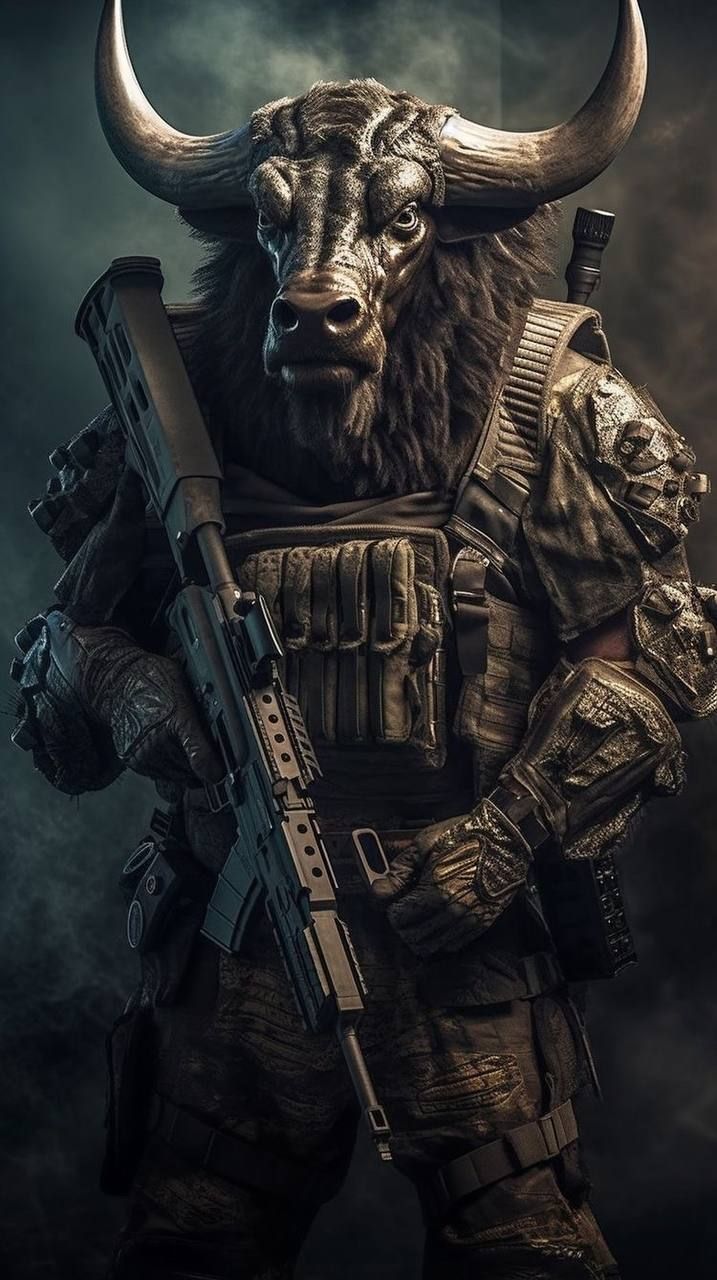 Hình nền 12 con giáp du kích, đánh trận cực ngầu tuổi tuất