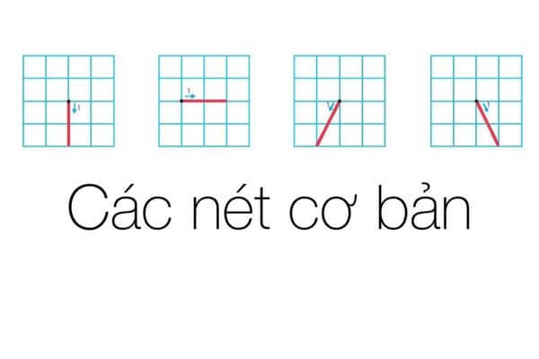 Cách viết nét thẳng